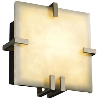 Clouds Clips Square Wall Sconce by Justice Design Group - Starlight Lighting USA and Canada